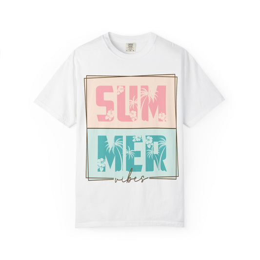 Summer Vibes T-Shirt – Retro Palm Beach Graphic Tee