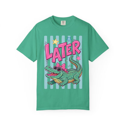 Later Alligator T-Shirt — Retro Cartoon Gator Graphic Tee