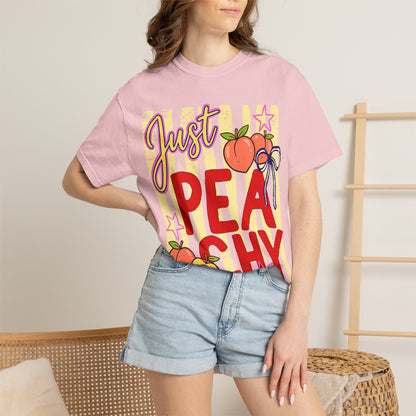 Just Peachy T-Shirt — Cute Retro Peach Graphic Tee