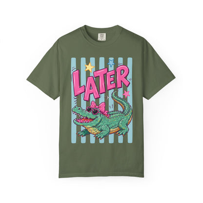 Later Alligator T-Shirt — Retro Cartoon Gator Graphic Tee