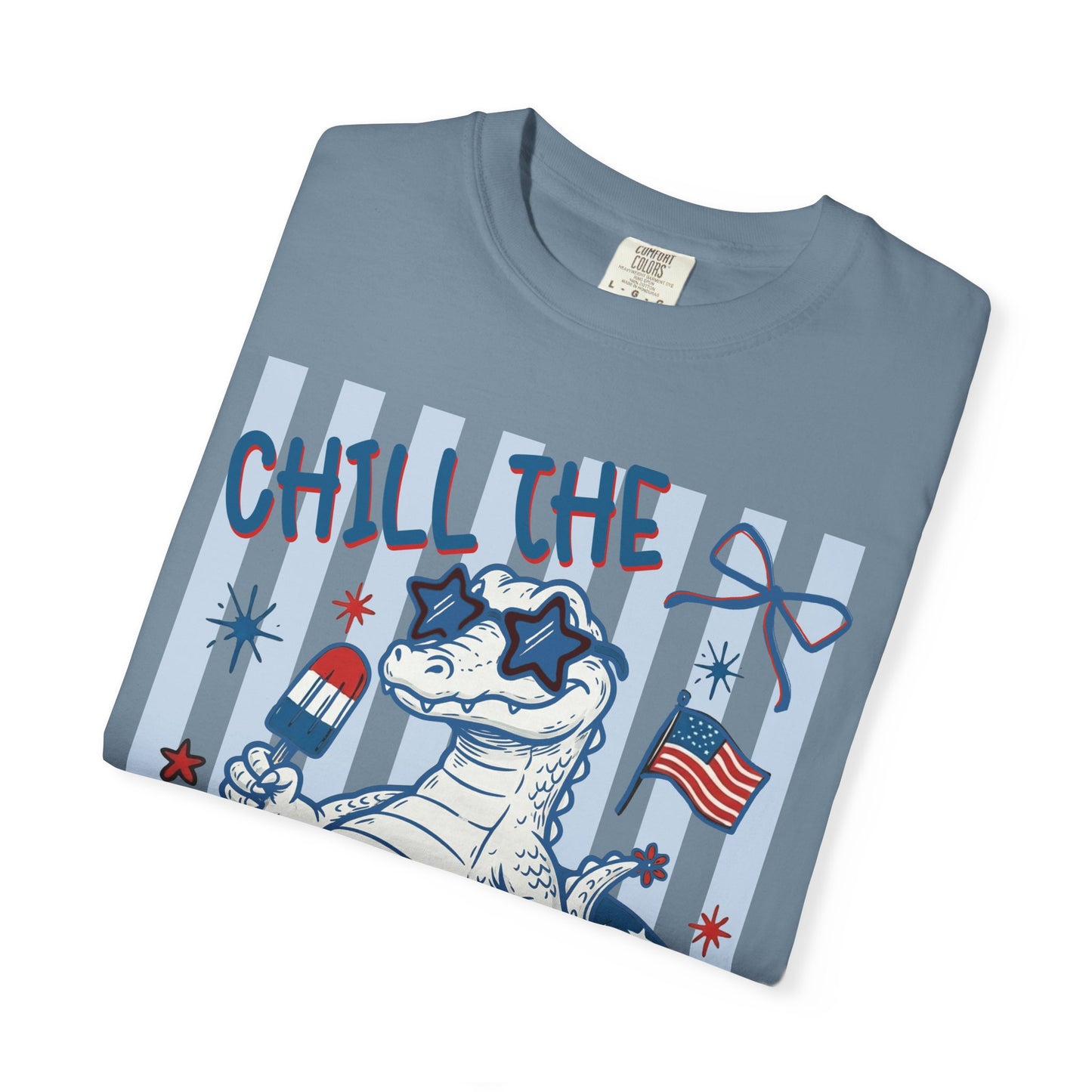 Fourth Out Chill Cat T-Shirt — Patriotic 4th of July Graphic Tee