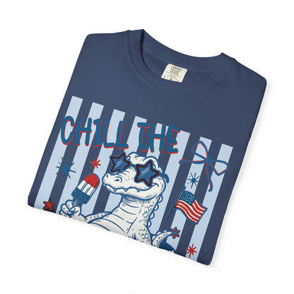Fourth Out Chill Cat T-Shirt — Patriotic 4th of July Graphic Tee