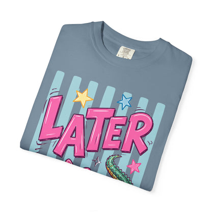 Later Alligator T-Shirt — Retro Cartoon Gator Graphic Tee