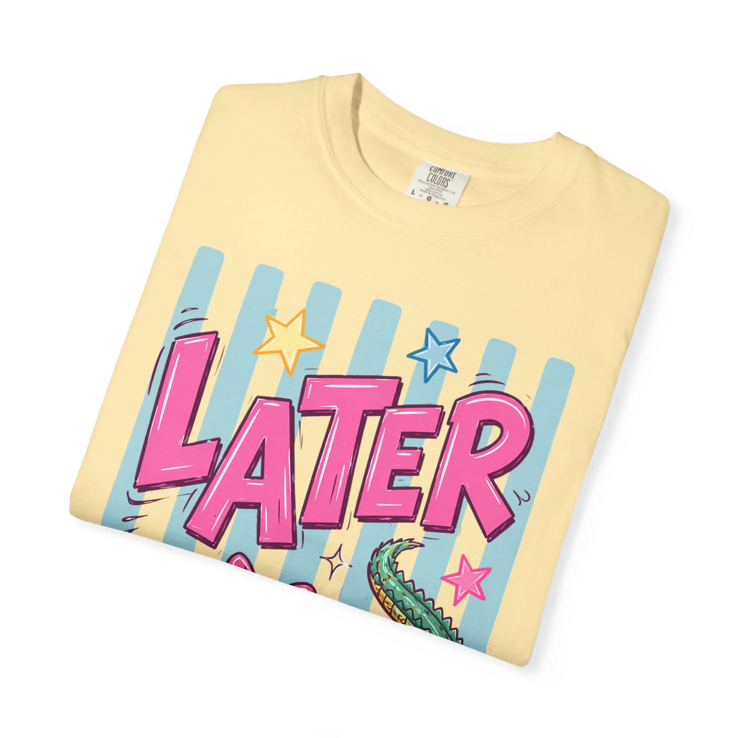 Later Alligator T-Shirt — Retro Cartoon Gator Graphic Tee