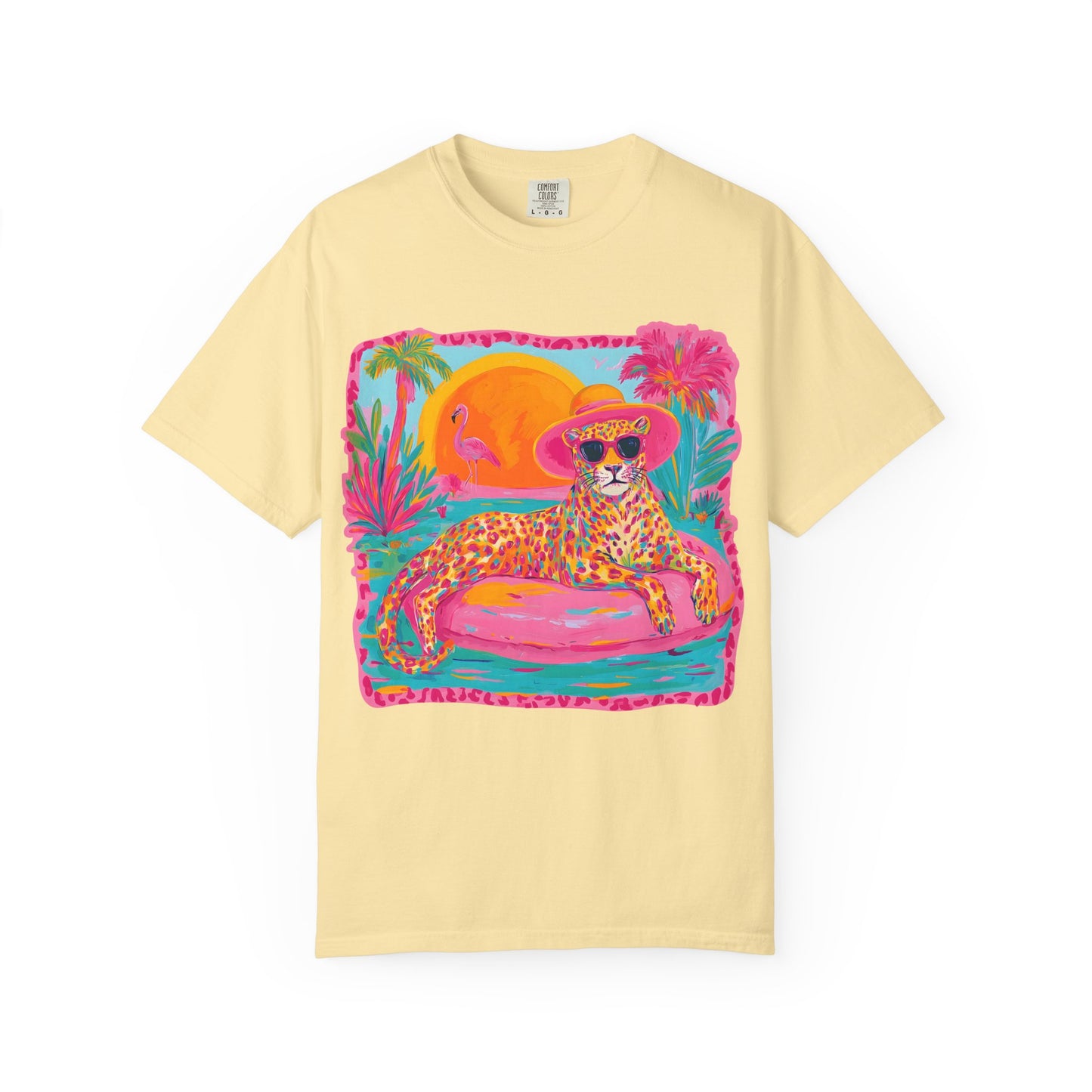 White Graphic T-Shirt — Bold Repeated Text Design