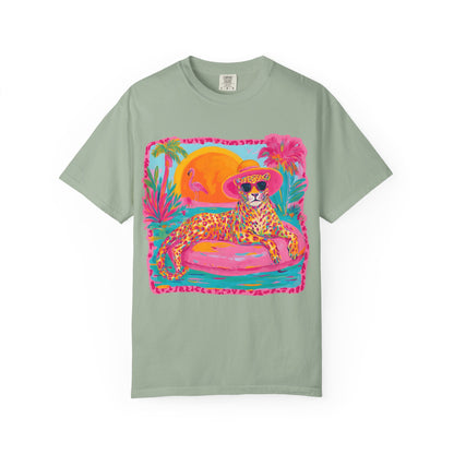 White Graphic T-Shirt — Bold Repeated Text Design