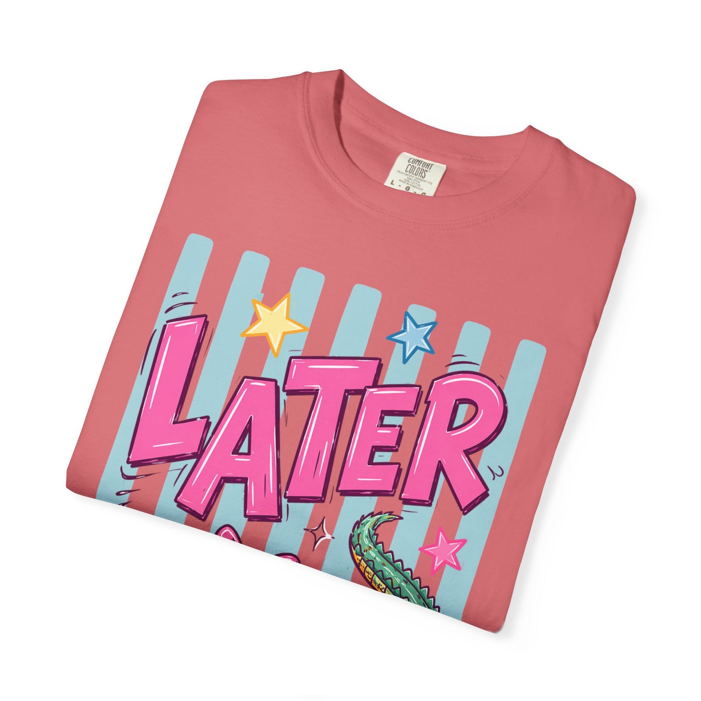 Later Alligator T-Shirt — Retro Cartoon Gator Graphic Tee