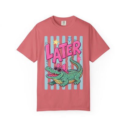 Later Alligator T-Shirt — Retro Cartoon Gator Graphic Tee