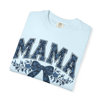 Mama Floral Bow T-Shirt — Retro Mom Graphic Tee