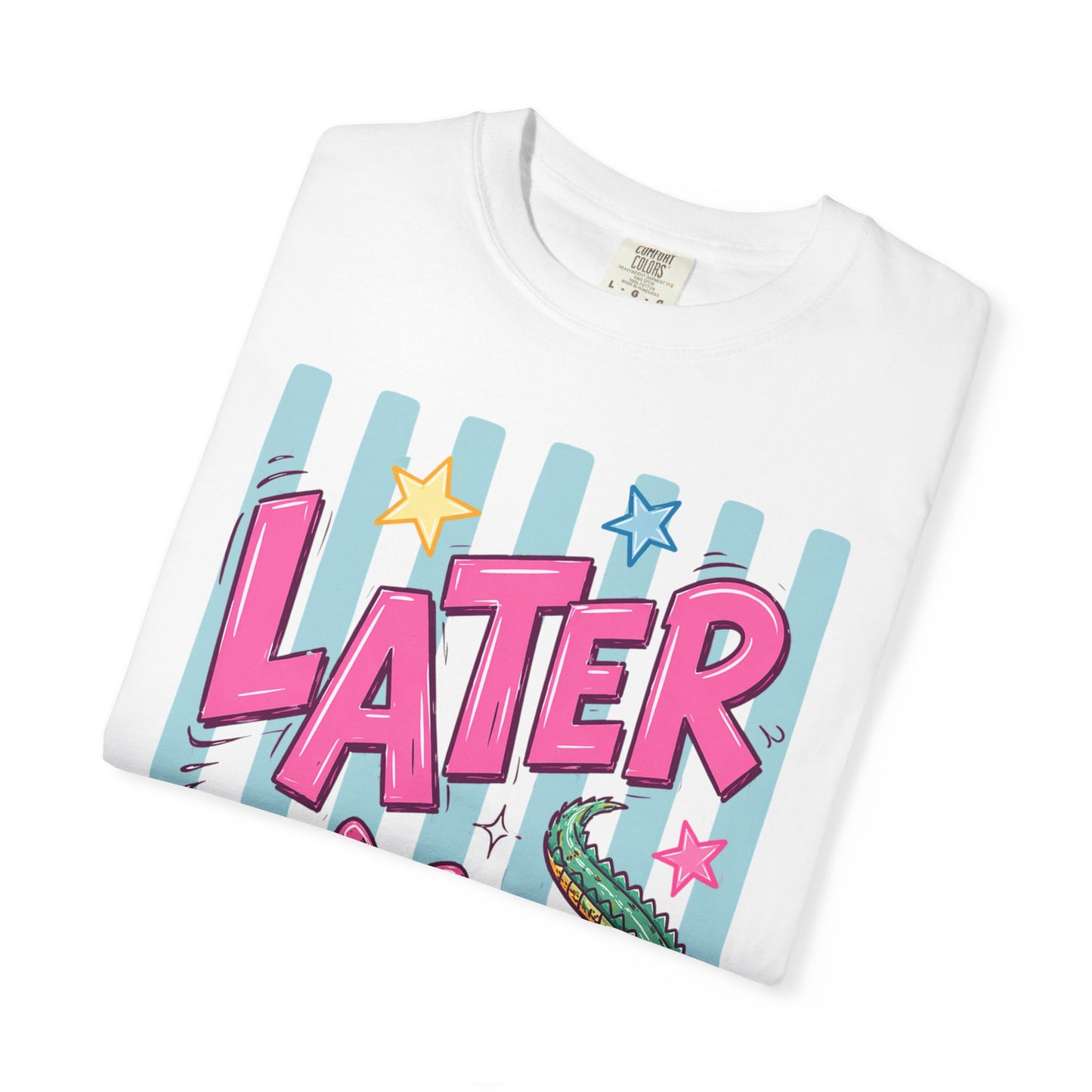 Later Alligator T-Shirt — Retro Cartoon Gator Graphic Tee