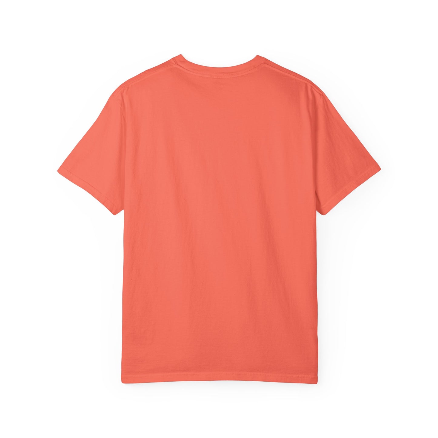 White Graphic T-Shirt — Bold Repeated Text Design
