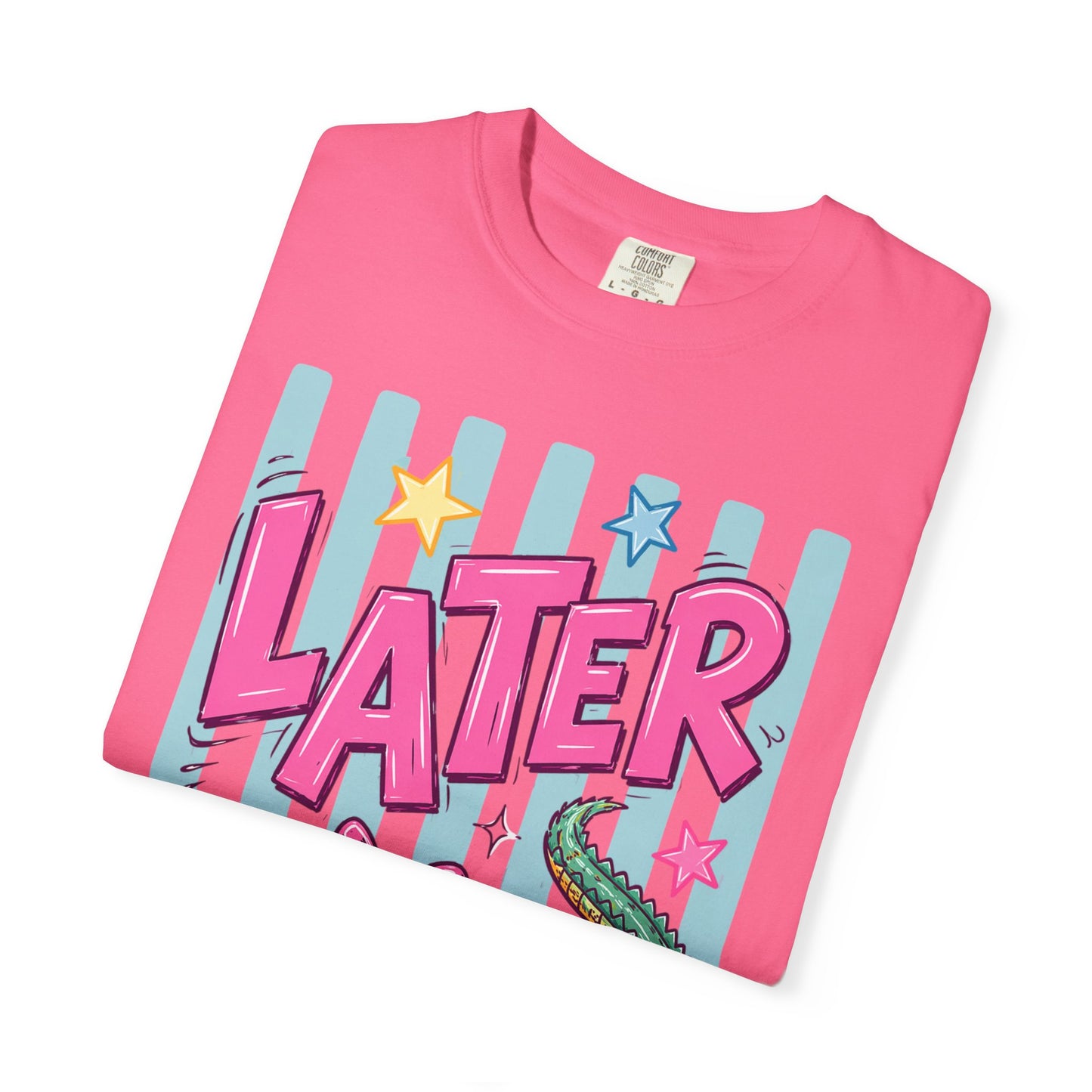 Later Alligator T-Shirt — Retro Cartoon Gator Graphic Tee