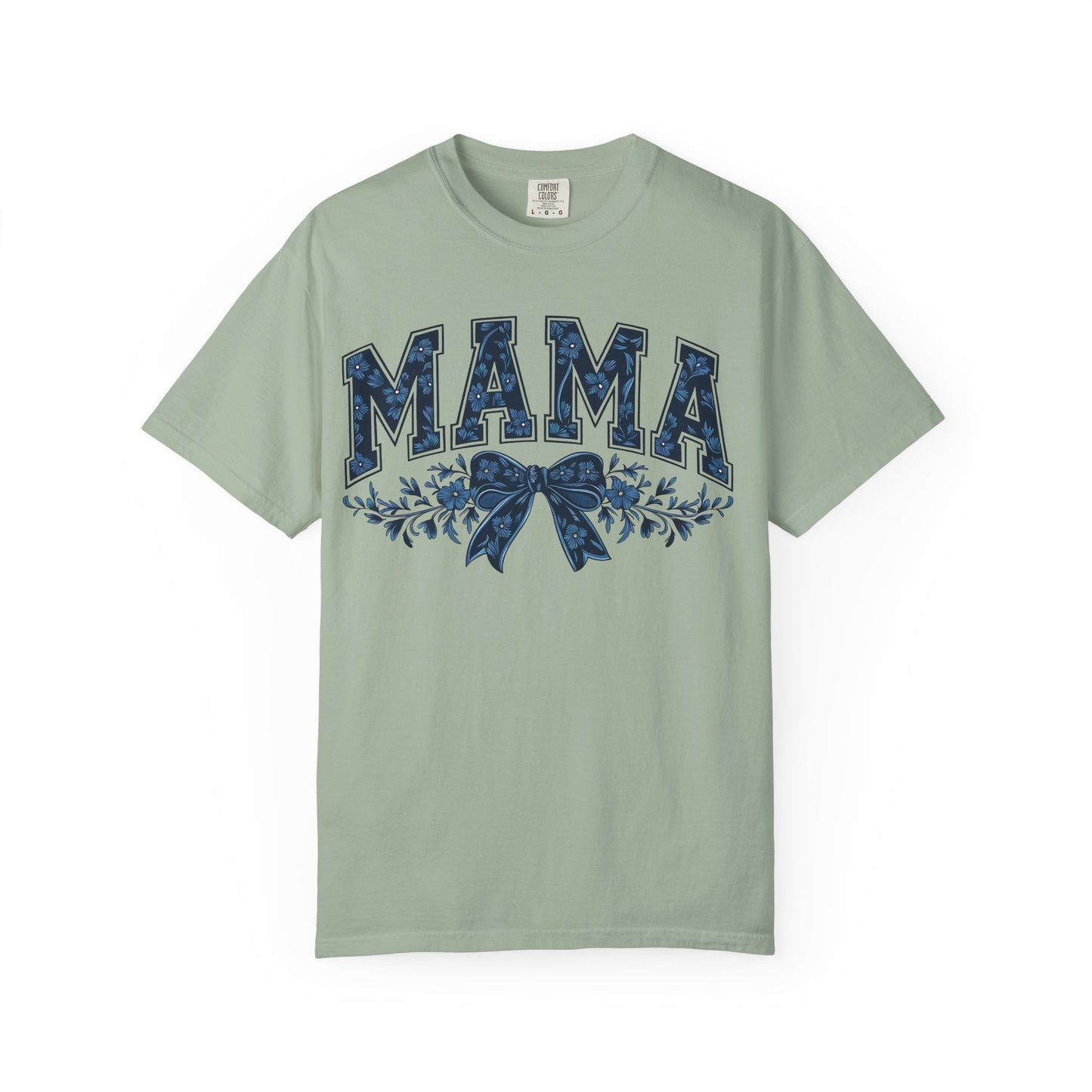 Mama Floral Bow T-Shirt — Retro Mom Graphic Tee