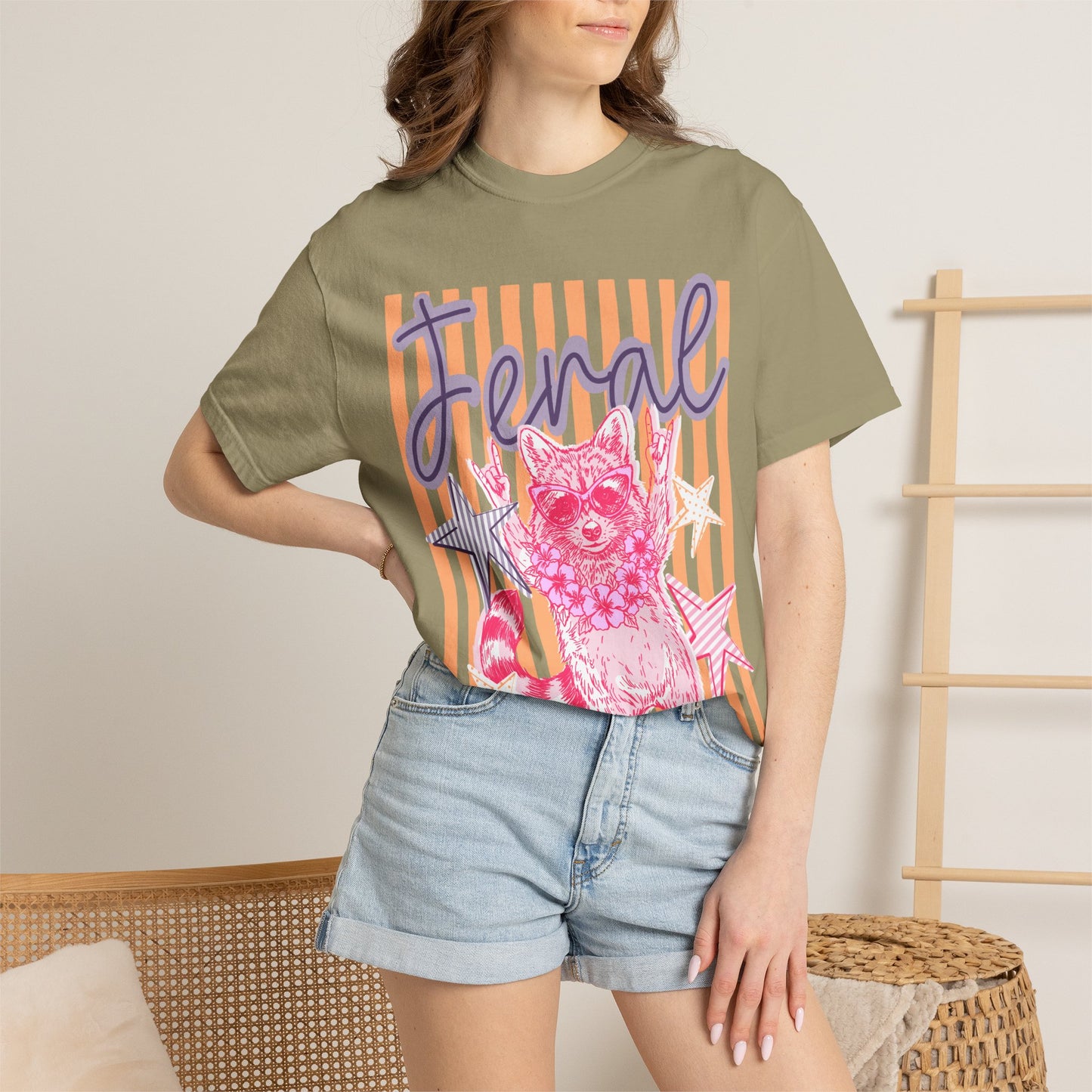 Feral Raccoon Graphic T-Shirt