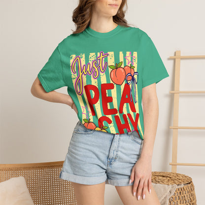 Just Peachy T-Shirt — Cute Retro Peach Graphic Tee