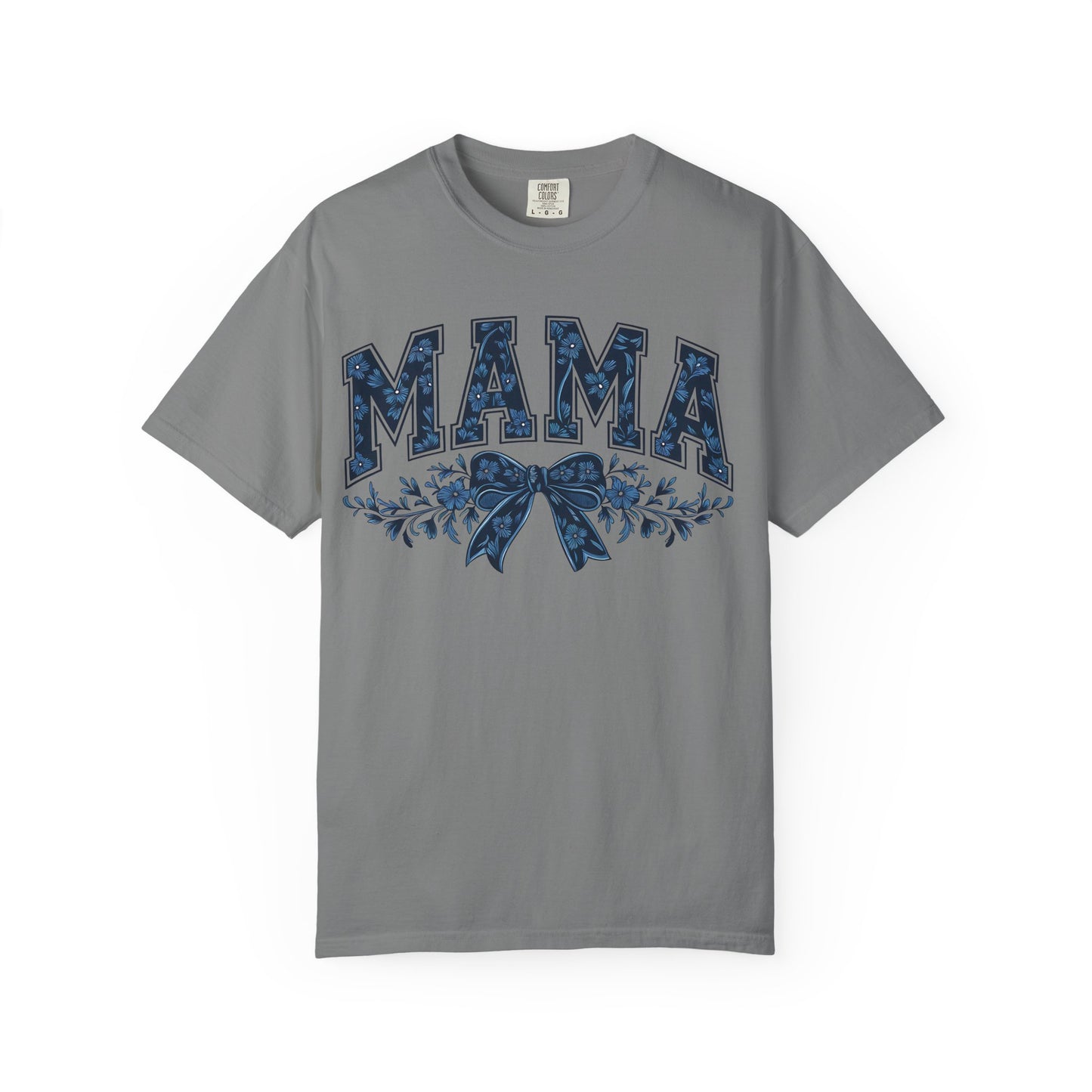Mama Floral Bow T-Shirt — Retro Mom Graphic Tee