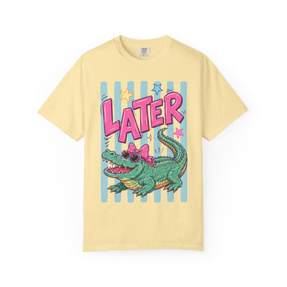 Later Alligator T-Shirt — Retro Cartoon Gator Graphic Tee