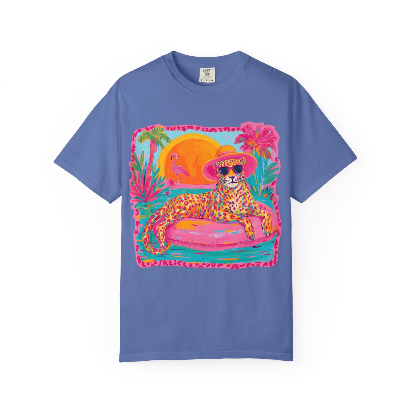 White Graphic T-Shirt — Bold Repeated Text Design