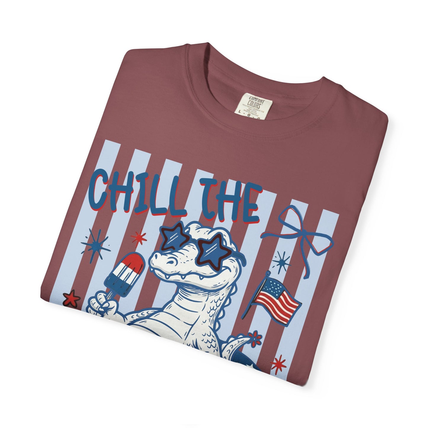 Fourth Out Chill Cat T-Shirt — Patriotic 4th of July Graphic Tee