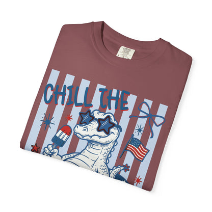 Fourth Out Chill Cat T-Shirt — Patriotic 4th of July Graphic Tee
