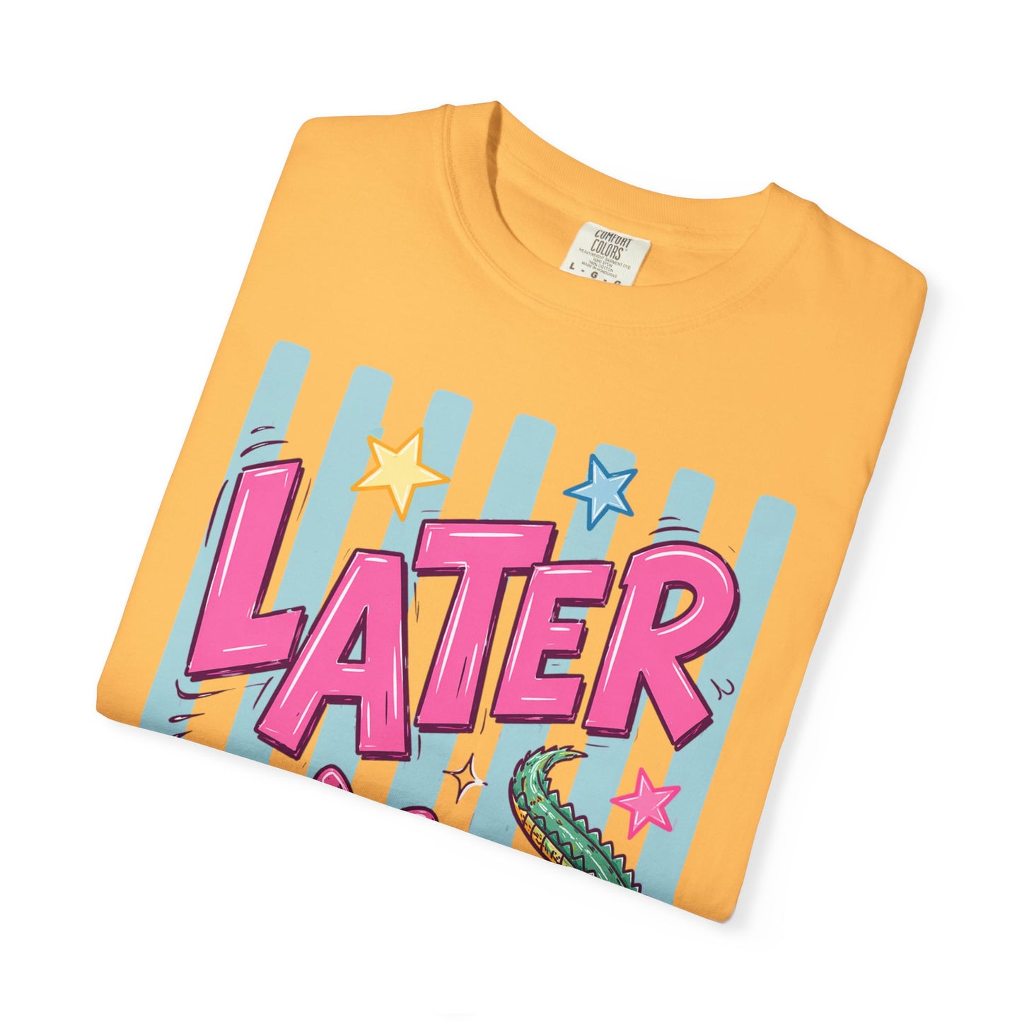 Later Alligator T-Shirt — Retro Cartoon Gator Graphic Tee
