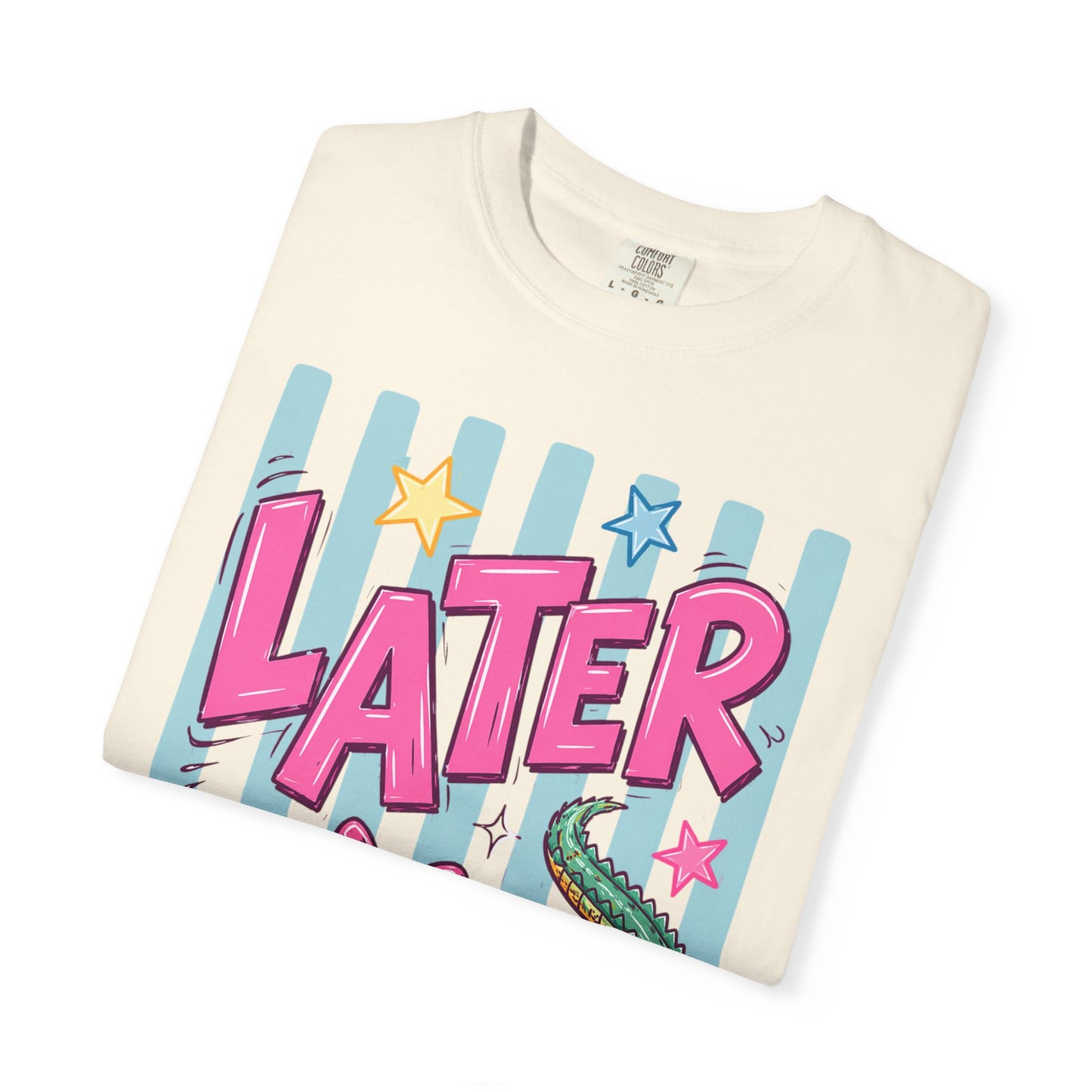 Later Alligator T-Shirt — Retro Cartoon Gator Graphic Tee