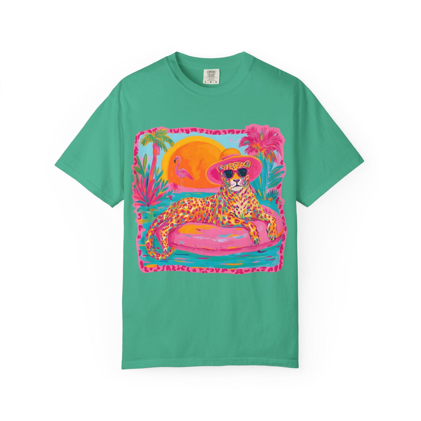 White Graphic T-Shirt — Bold Repeated Text Design