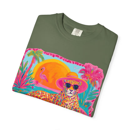 White Graphic T-Shirt — Bold Repeated Text Design