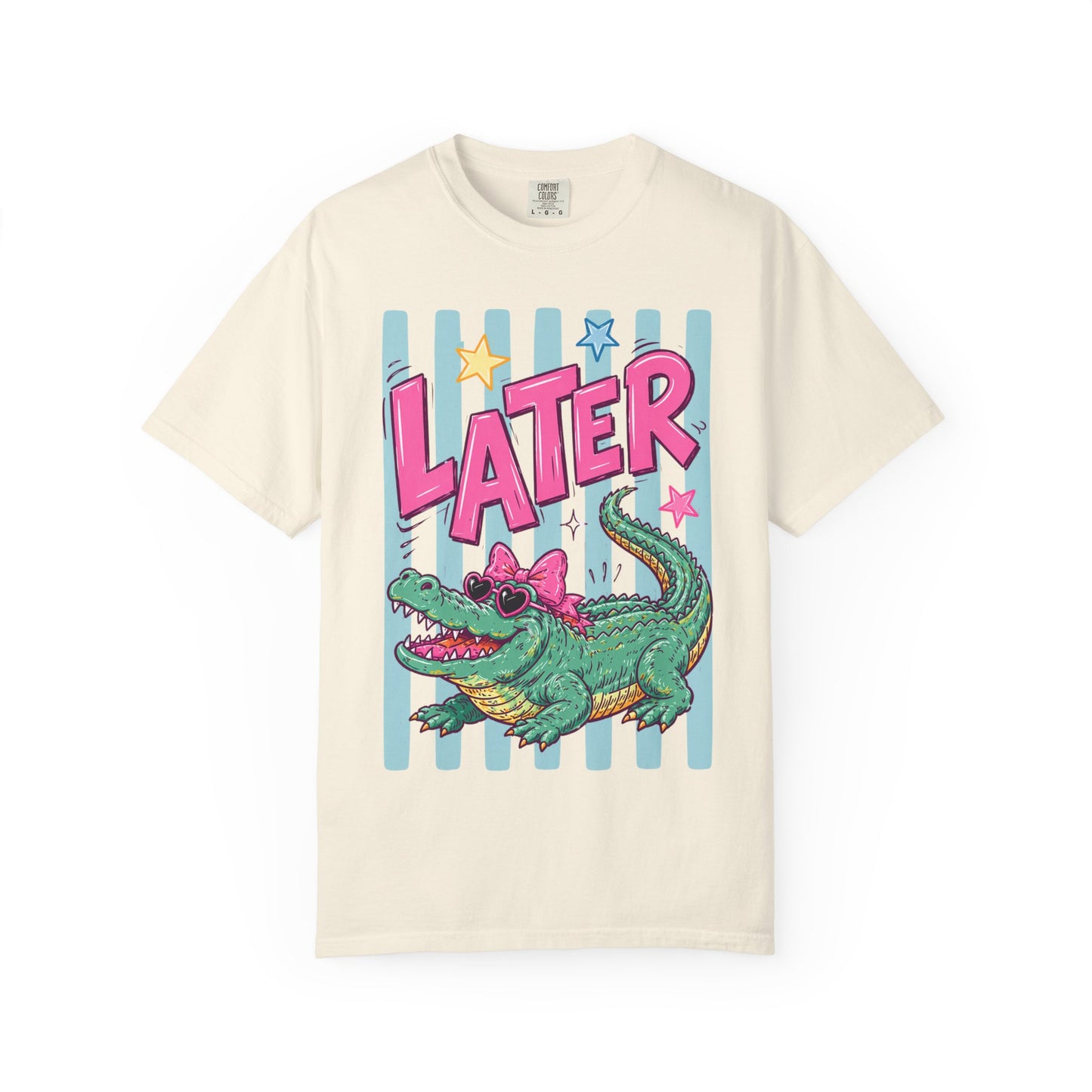 Later Alligator T-Shirt — Retro Cartoon Gator Graphic Tee