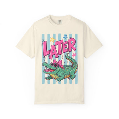 Later Alligator T-Shirt — Retro Cartoon Gator Graphic Tee