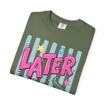 Later Alligator T-Shirt — Retro Cartoon Gator Graphic Tee