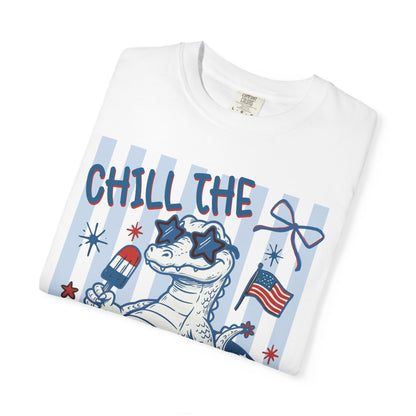 Fourth Out Chill Cat T-Shirt — Patriotic 4th of July Graphic Tee