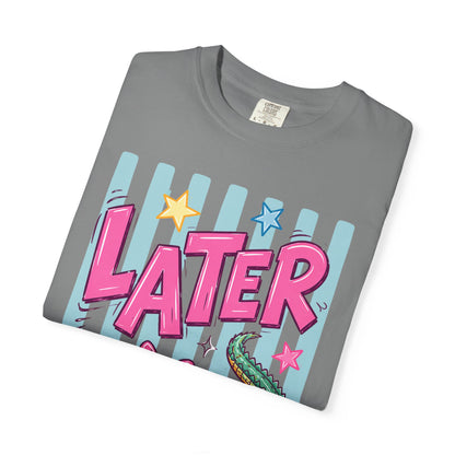 Later Alligator T-Shirt — Retro Cartoon Gator Graphic Tee