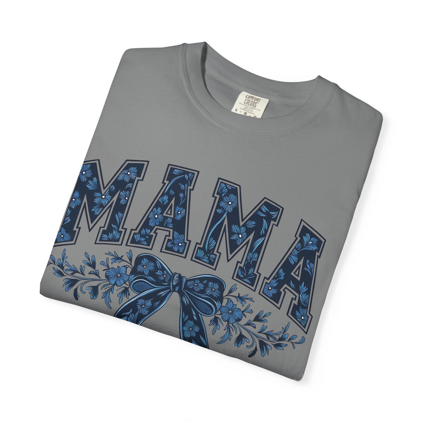 Mama Floral Bow T-Shirt — Retro Mom Graphic Tee