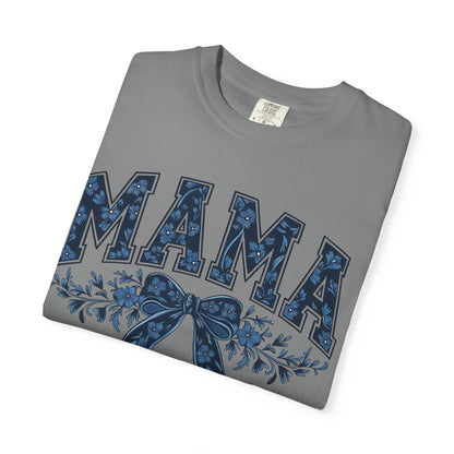 Mama Floral Bow T-Shirt — Retro Mom Graphic Tee
