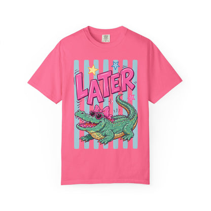 Later Alligator T-Shirt — Retro Cartoon Gator Graphic Tee