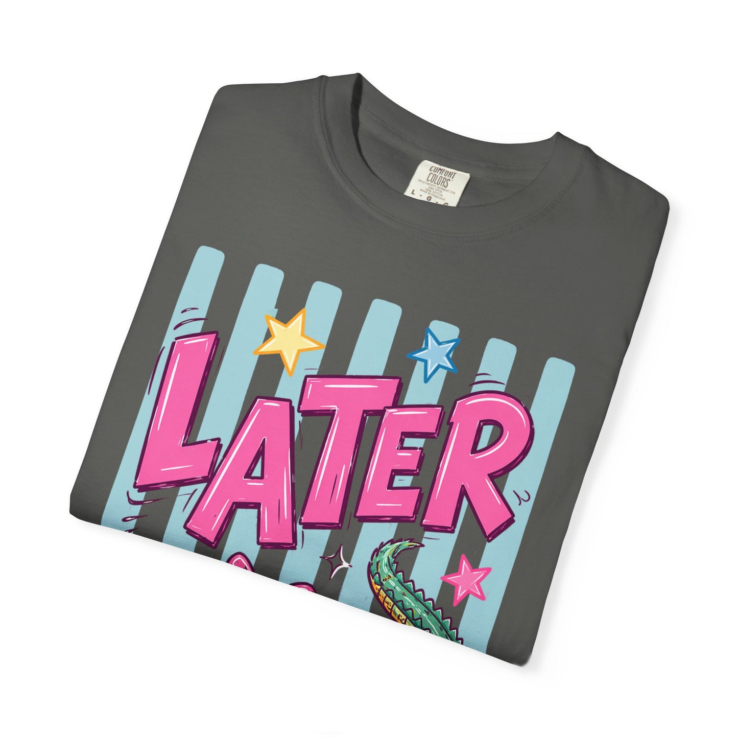 Later Alligator T-Shirt — Retro Cartoon Gator Graphic Tee