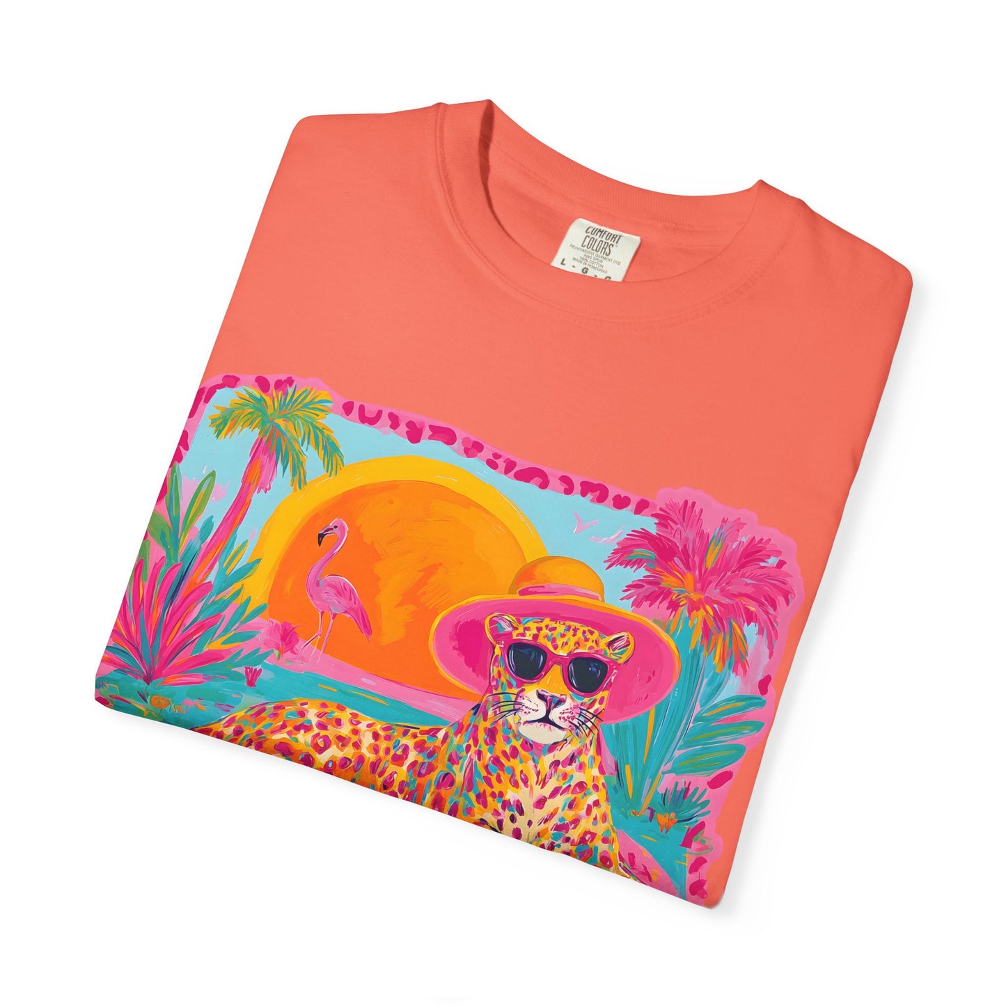 White Graphic T-Shirt — Bold Repeated Text Design