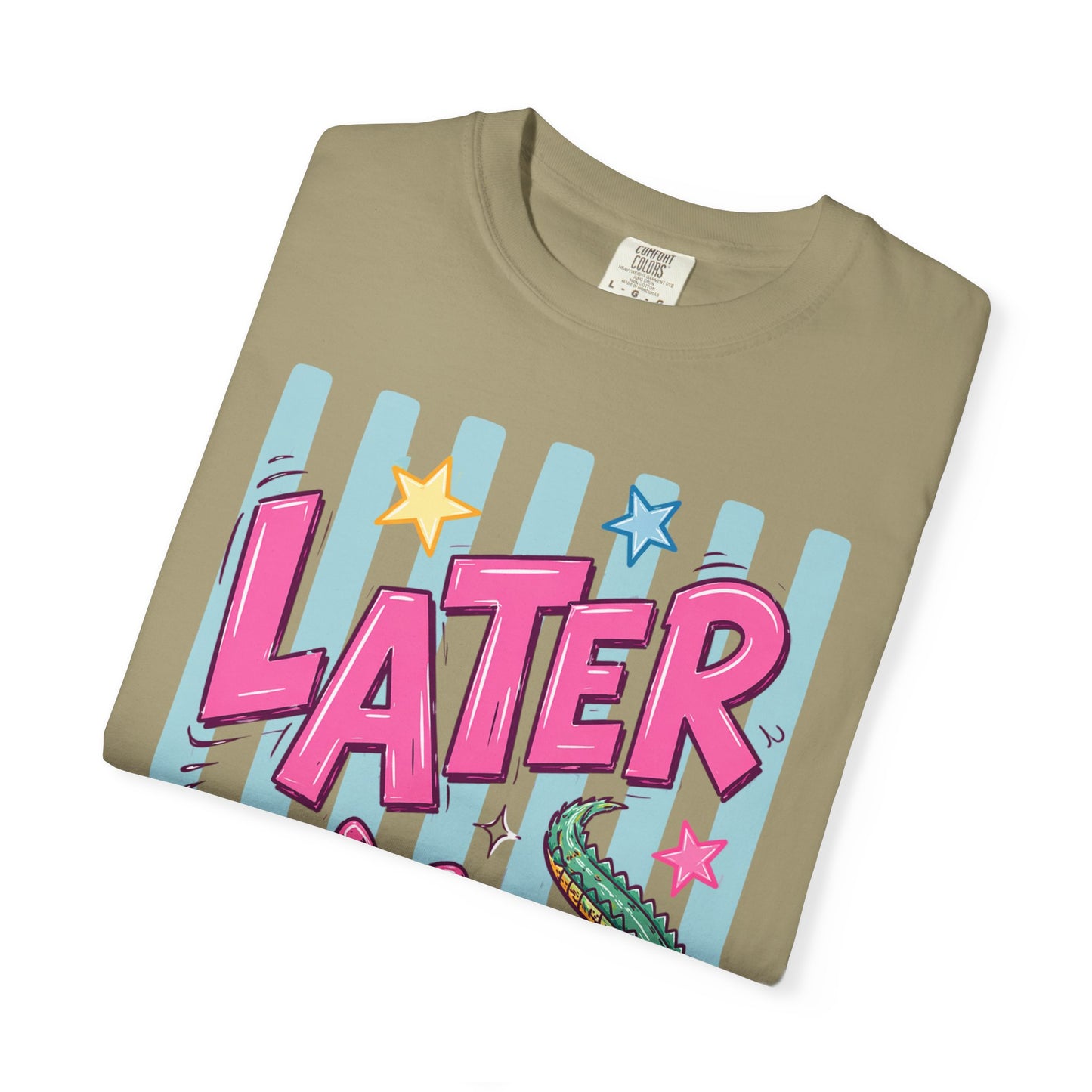 Later Alligator T-Shirt — Retro Cartoon Gator Graphic Tee