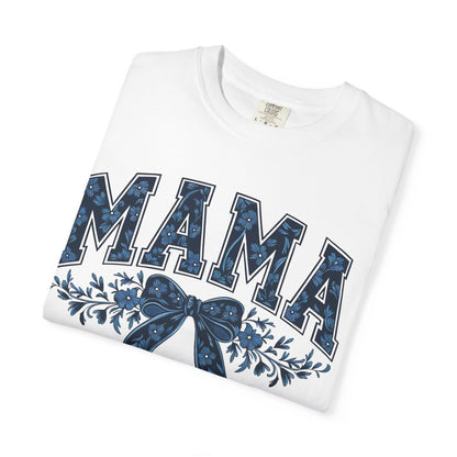 Mama Floral Bow T-Shirt — Retro Mom Graphic Tee