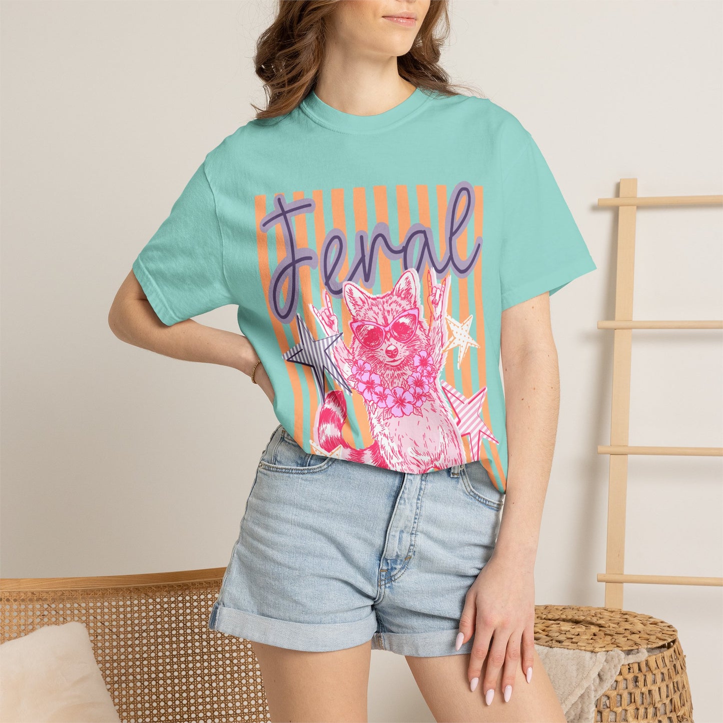 Feral Raccoon Graphic T-Shirt