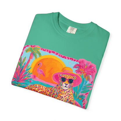 White Graphic T-Shirt — Bold Repeated Text Design