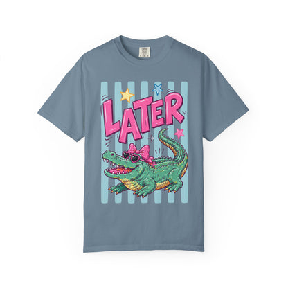 Later Alligator T-Shirt — Retro Cartoon Gator Graphic Tee