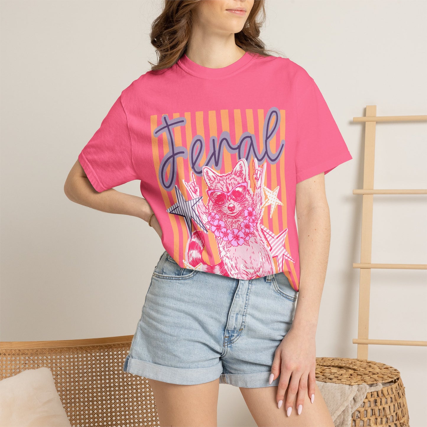 Feral Raccoon Graphic T-Shirt