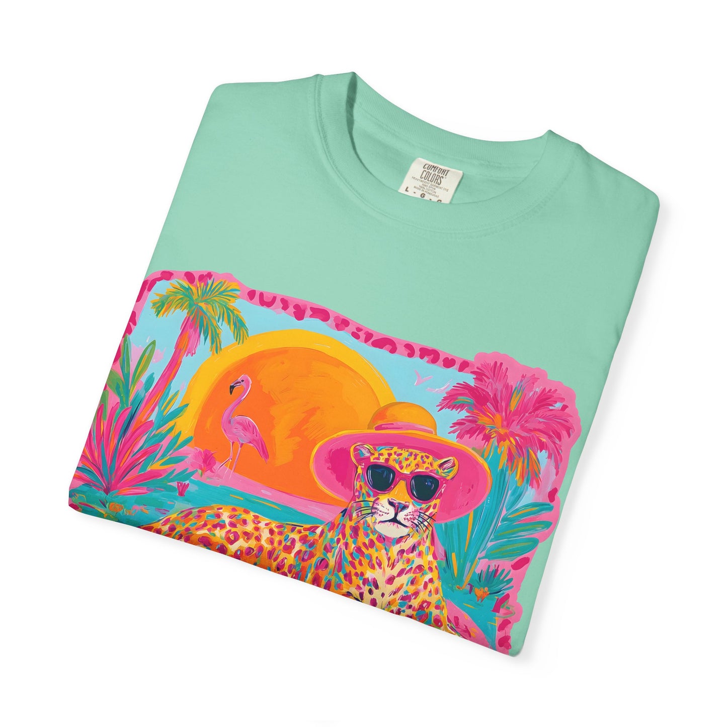 White Graphic T-Shirt — Bold Repeated Text Design