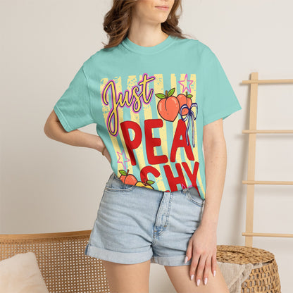 Just Peachy T-Shirt — Cute Retro Peach Graphic Tee