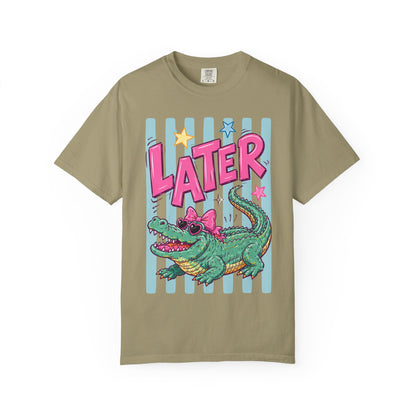 Later Alligator T-Shirt — Retro Cartoon Gator Graphic Tee