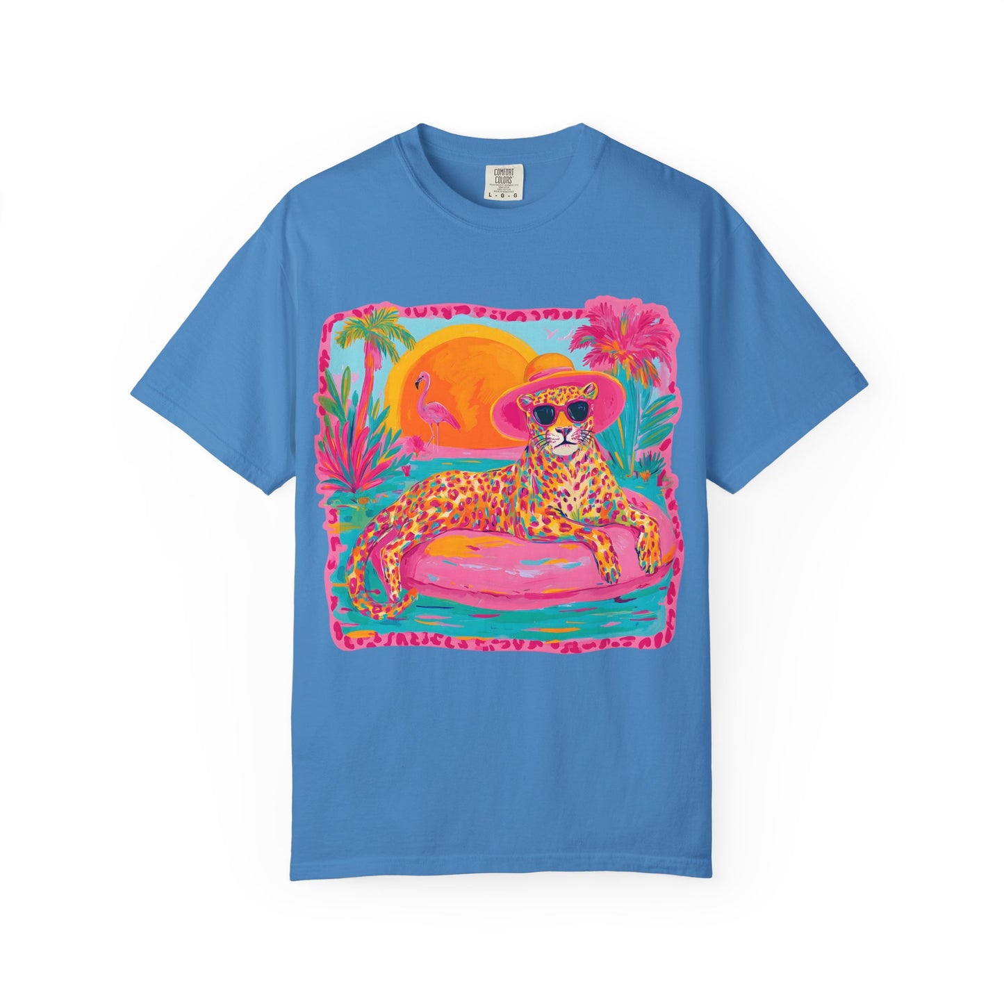White Graphic T-Shirt — Bold Repeated Text Design