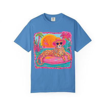 White Graphic T-Shirt — Bold Repeated Text Design