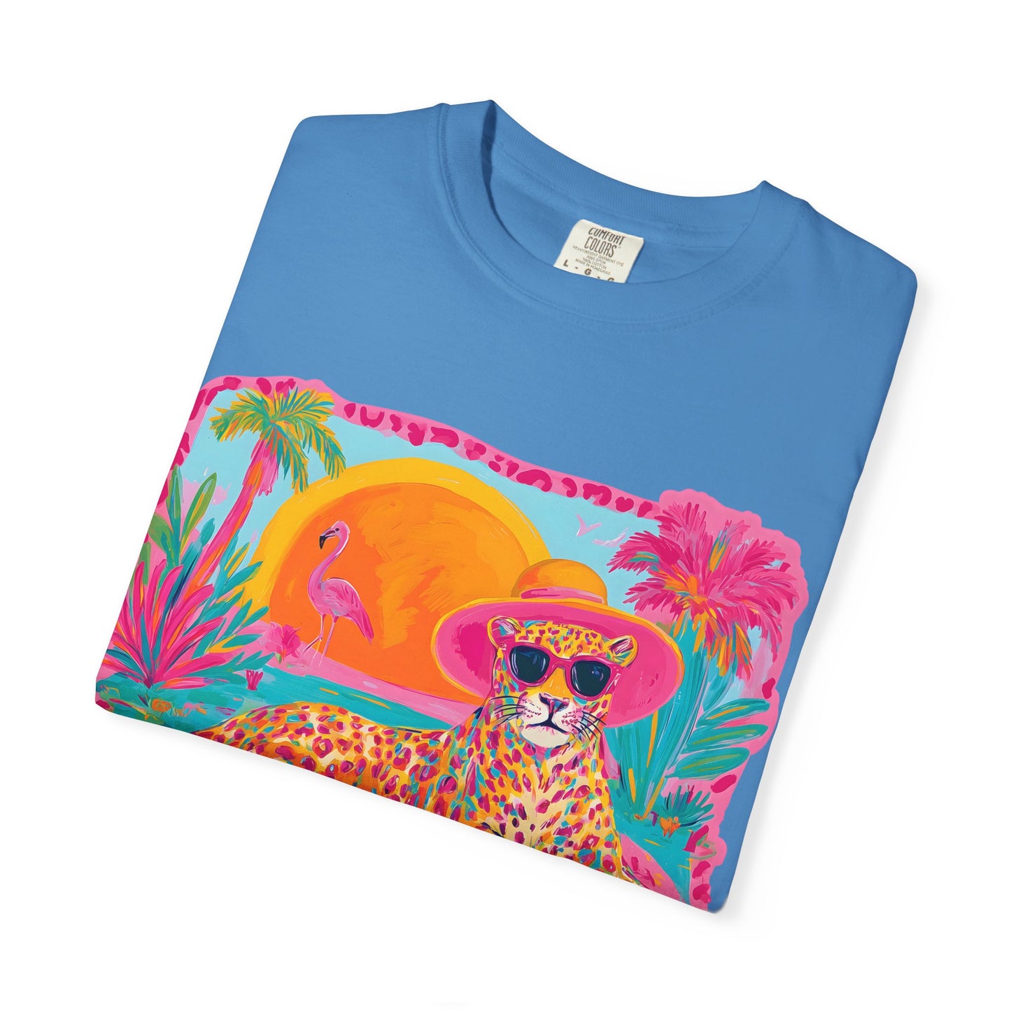 White Graphic T-Shirt — Bold Repeated Text Design